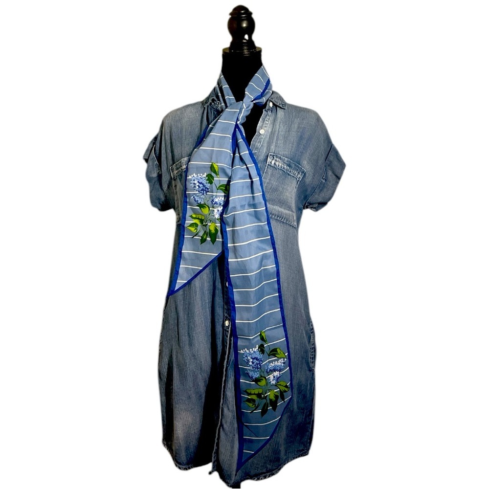 Velvet Heart XS Blue Denim Button-Up Shirt Dress ๐๐ - Picture 1 of 7